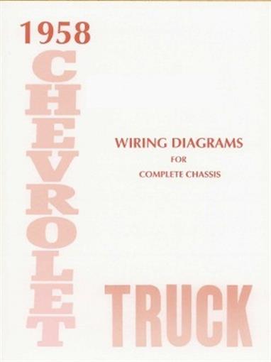 CHEVROLET 1958 Truck Wiring Diagram 58 Chevy Pick Up | eBay