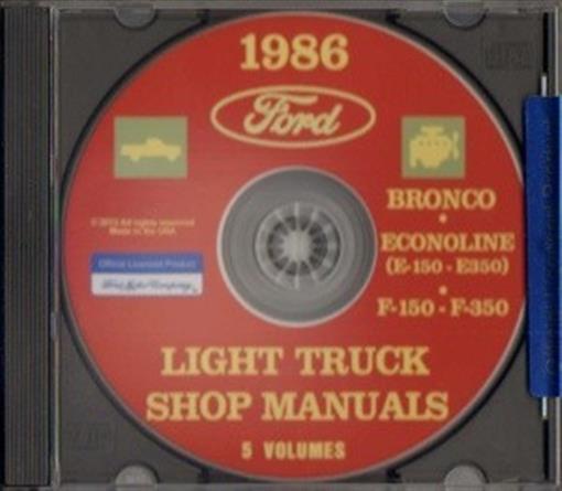 1986 Ford truck shop manual #8