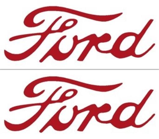 Red ford emblem decals #6